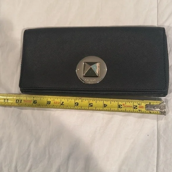 Kate Spade Black with gold. Clutch. - Picture 10 of 11